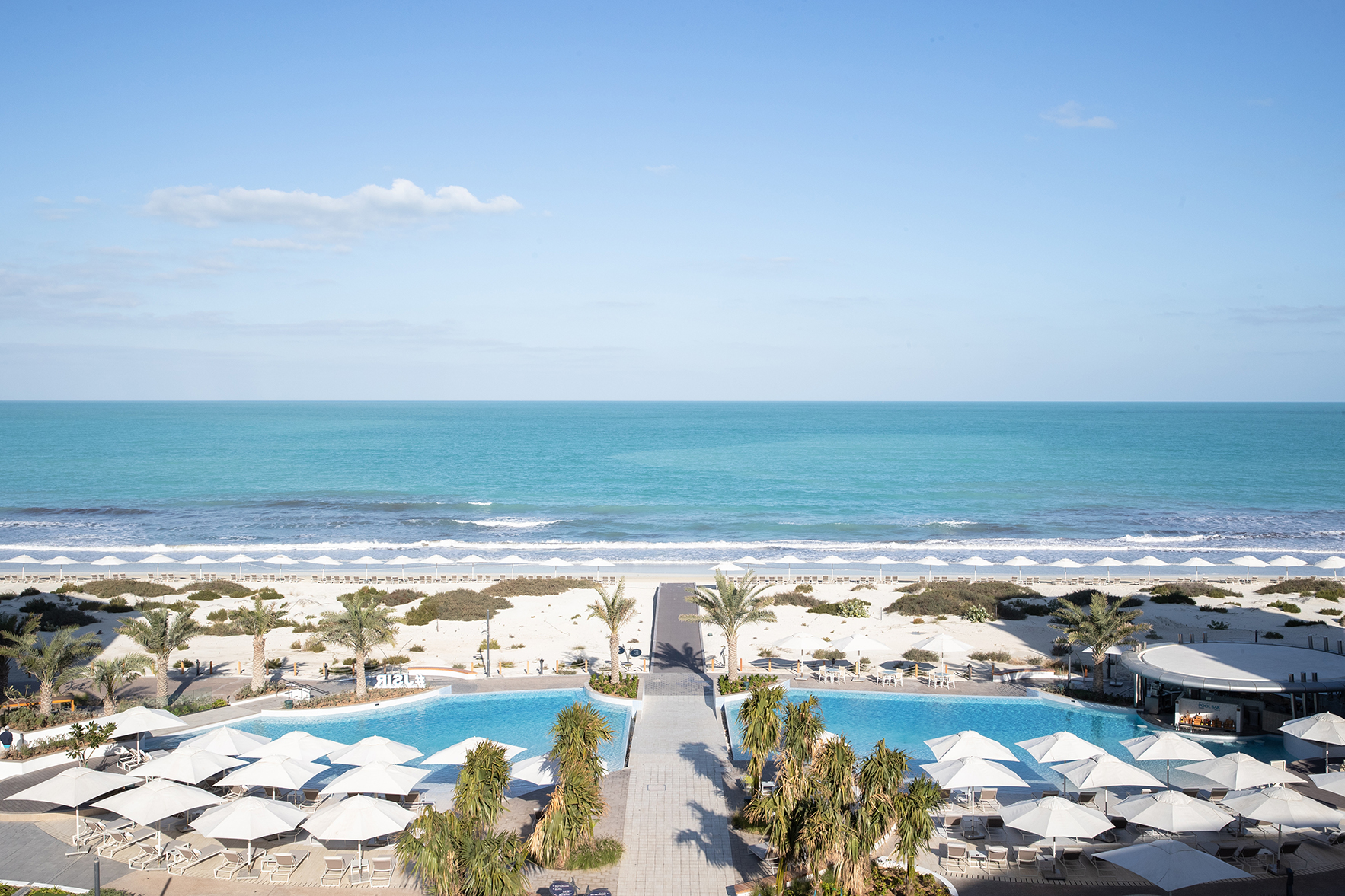Arabia, Abu Dhabi, Jumeirah Saadiyat Island, Beach and Sea View