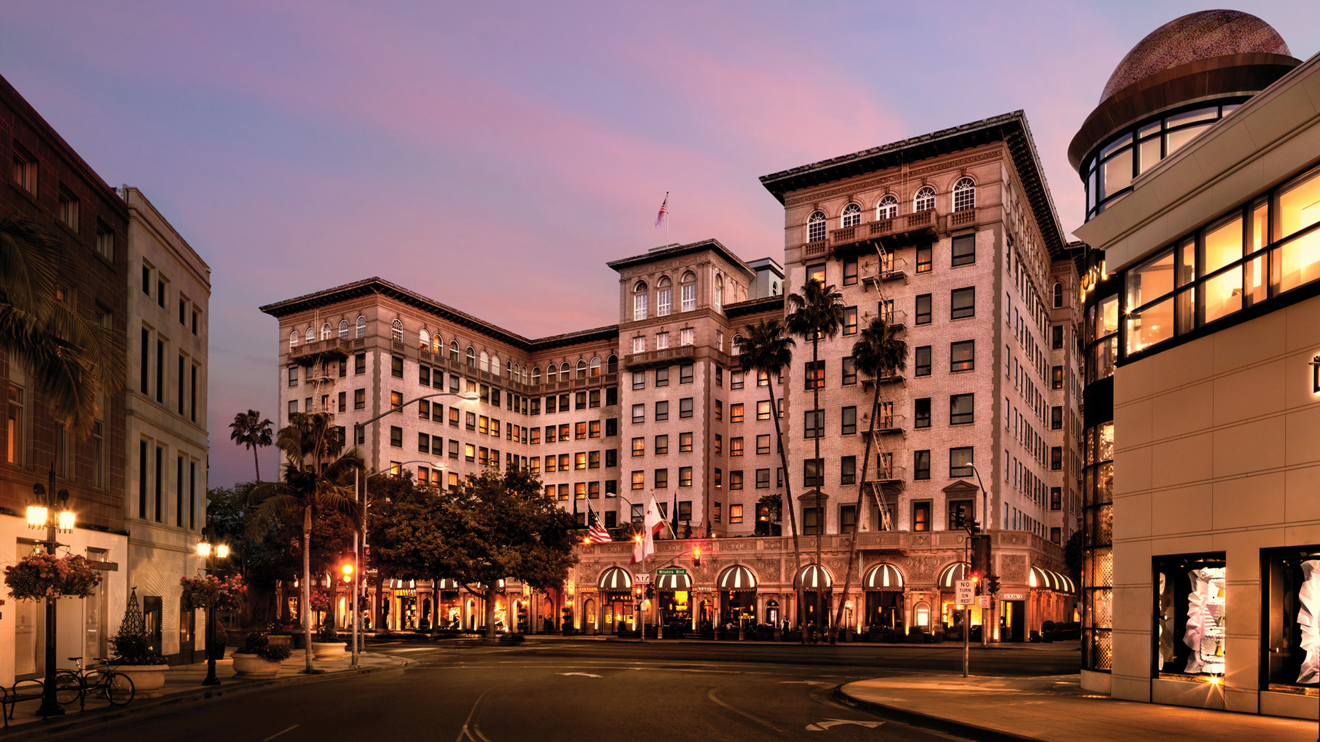  USA, Luxury California Holiday, Beverly Wilshire Hotel, Exterior