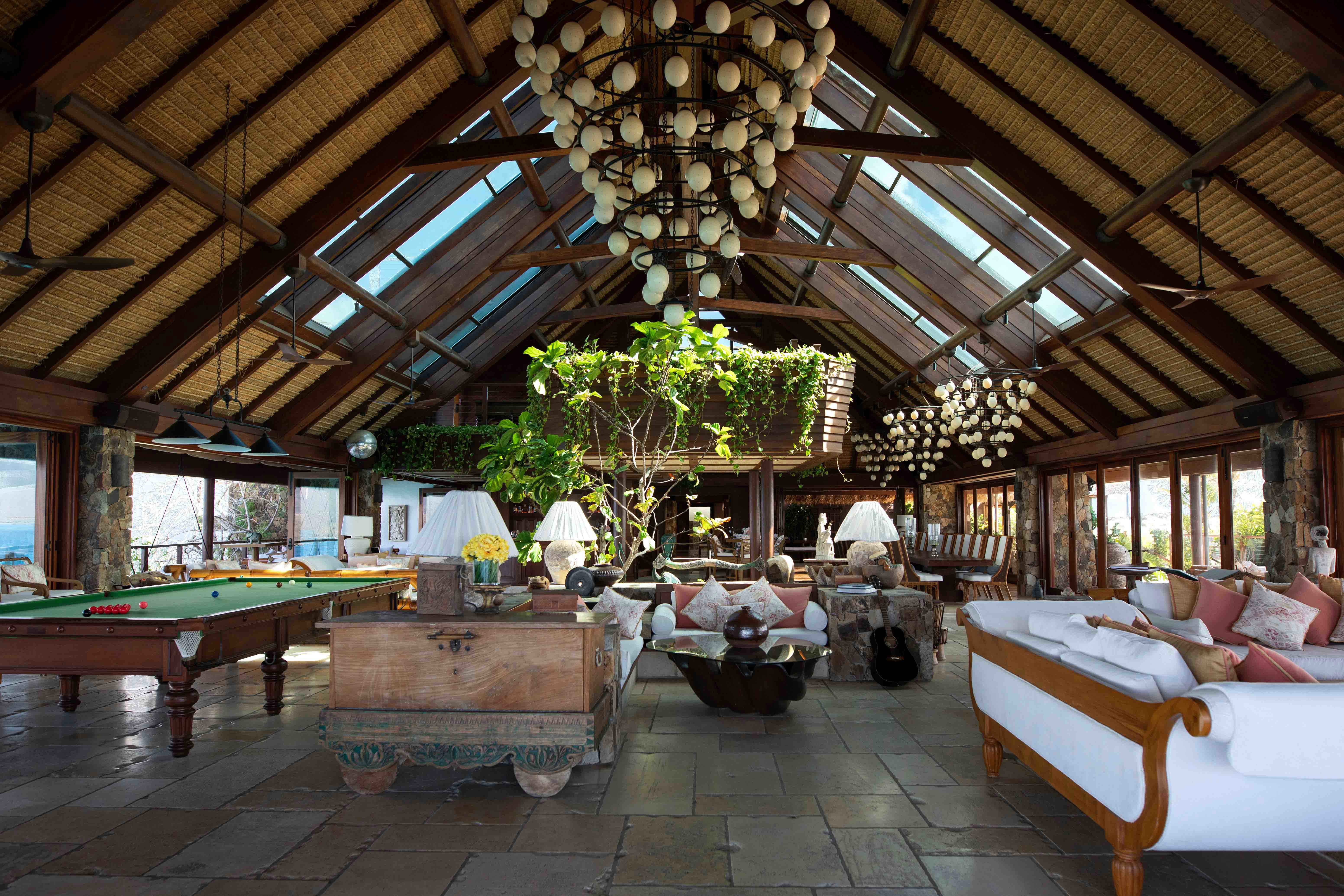 Caribbean, British Virgin Islands,  Necker Island, The Great House