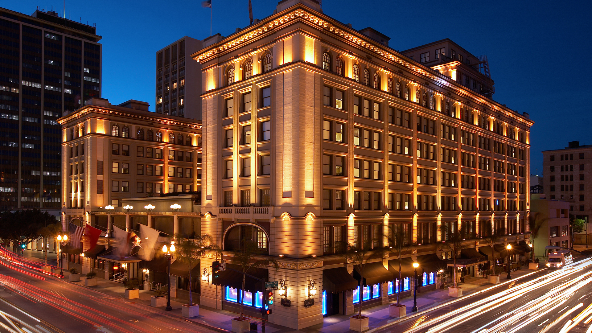 North america & canada, California, Us grant, Exterior at Night