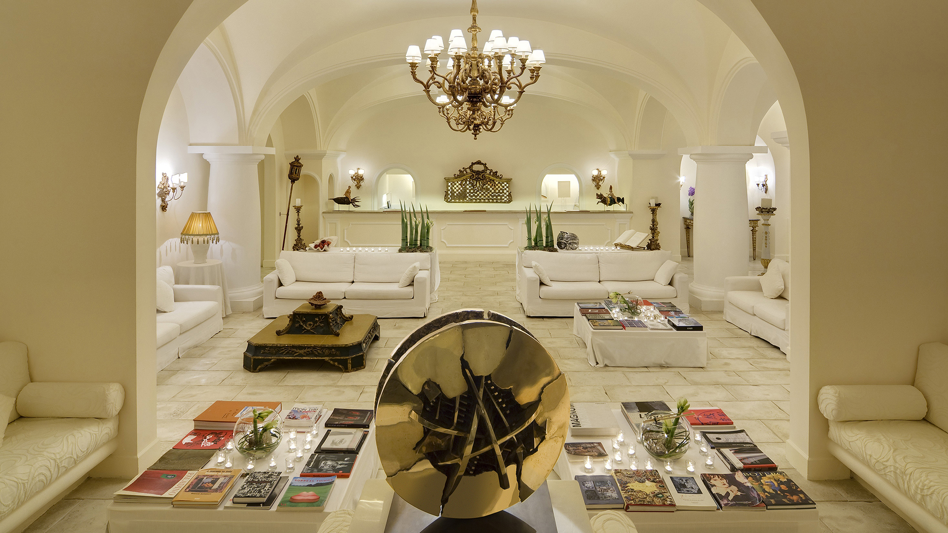 Europe, Italy, Capri Palace Jumeirah, Lobby