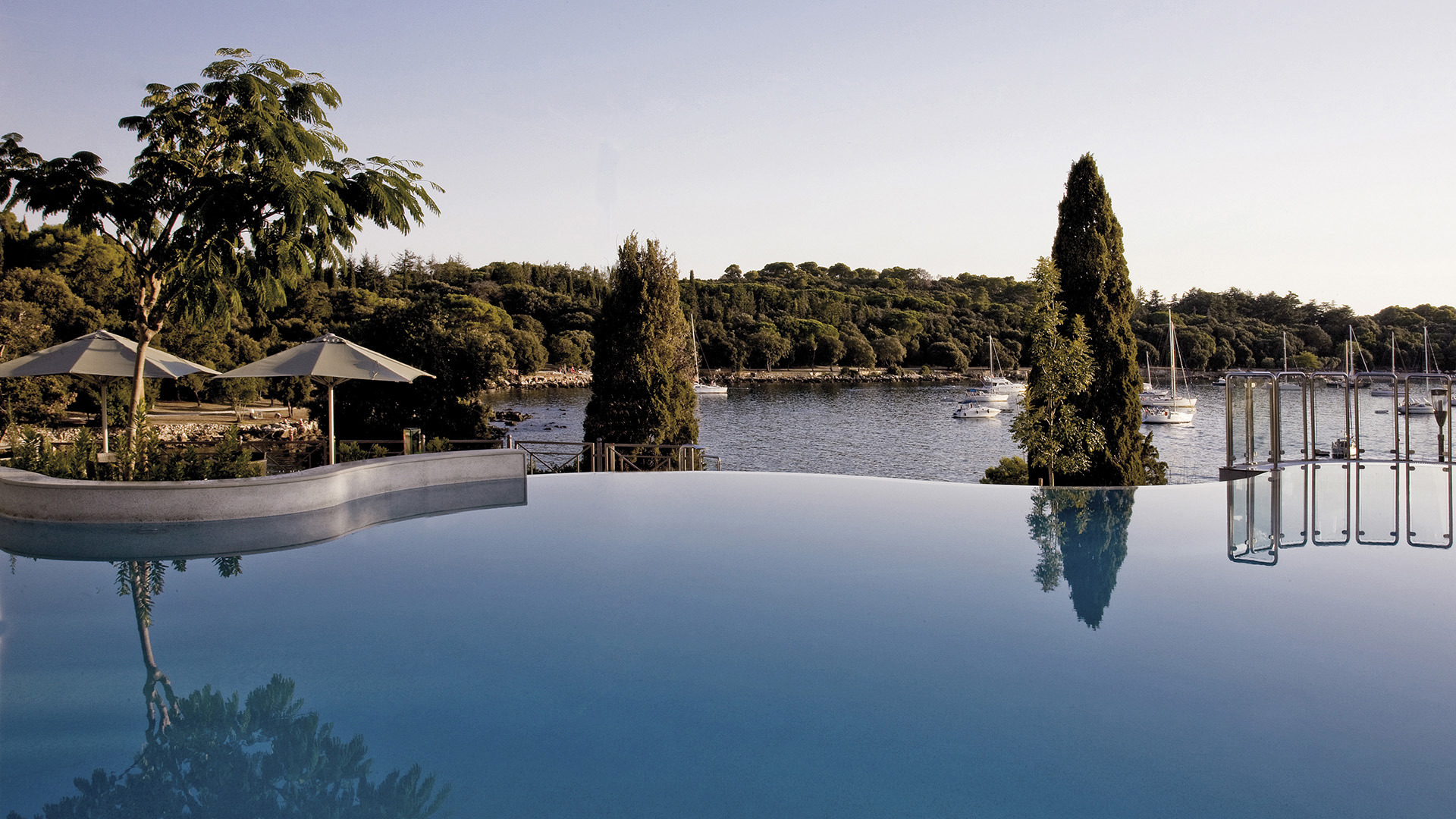 Europe, Croatia, Hotel Monte Mulini, Swimming pool