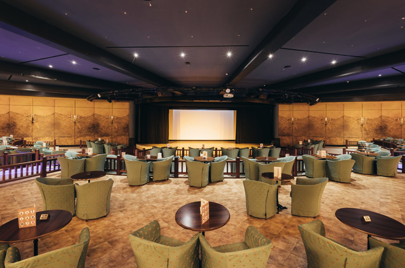 Europe, Spain, Lanzarote, Princesa Yaiza Suite Hotel Resort, Seating At A Stage