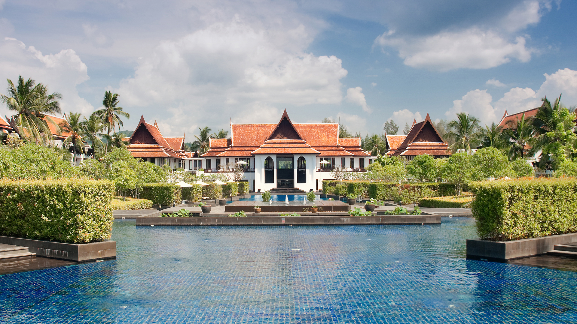  Worldwide, Thailand, JW Marriott Khao Lak Resort & Spa, Central pool daytime
