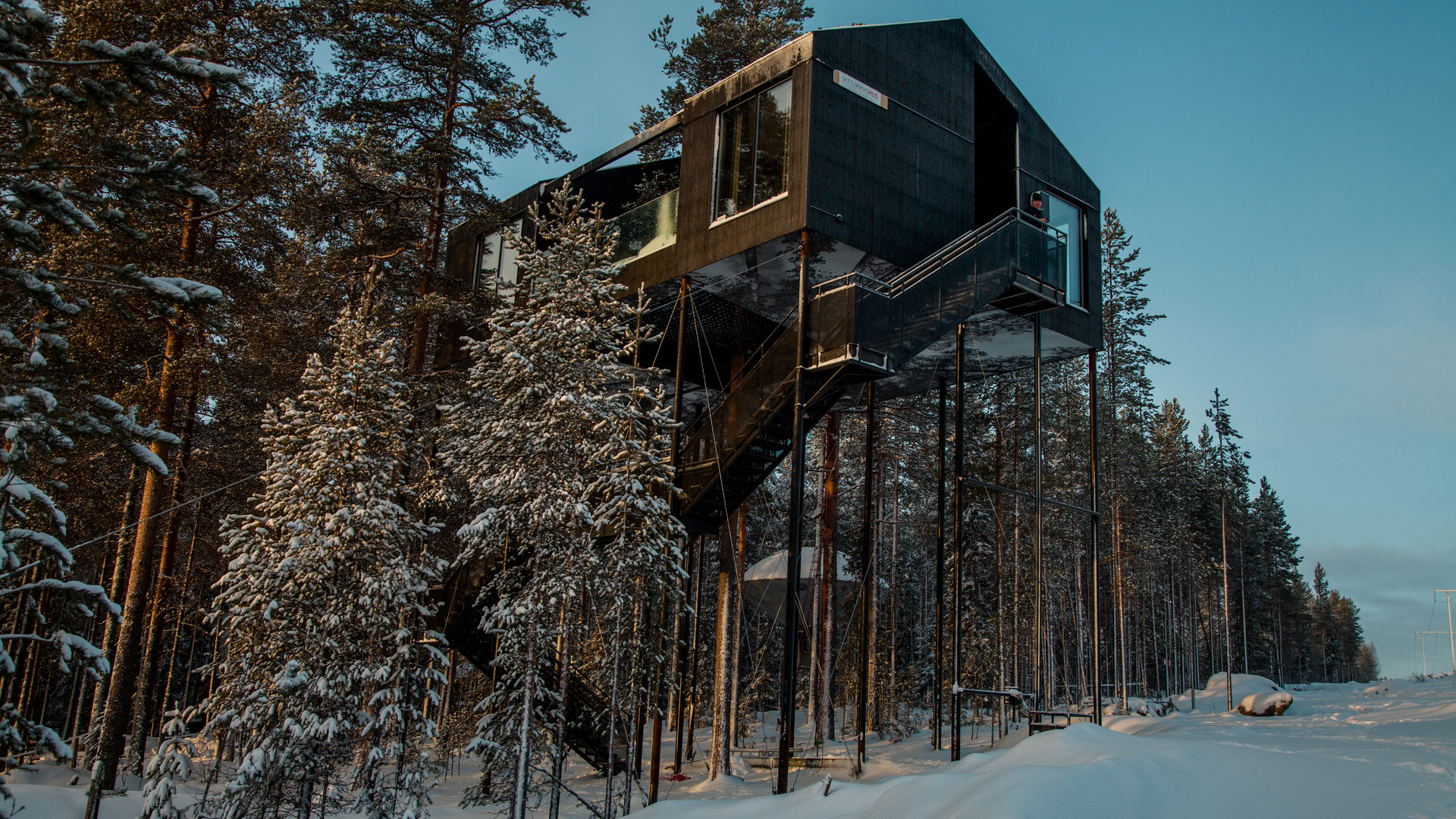 Sweden, Treehotel, 7th Room Exterior 