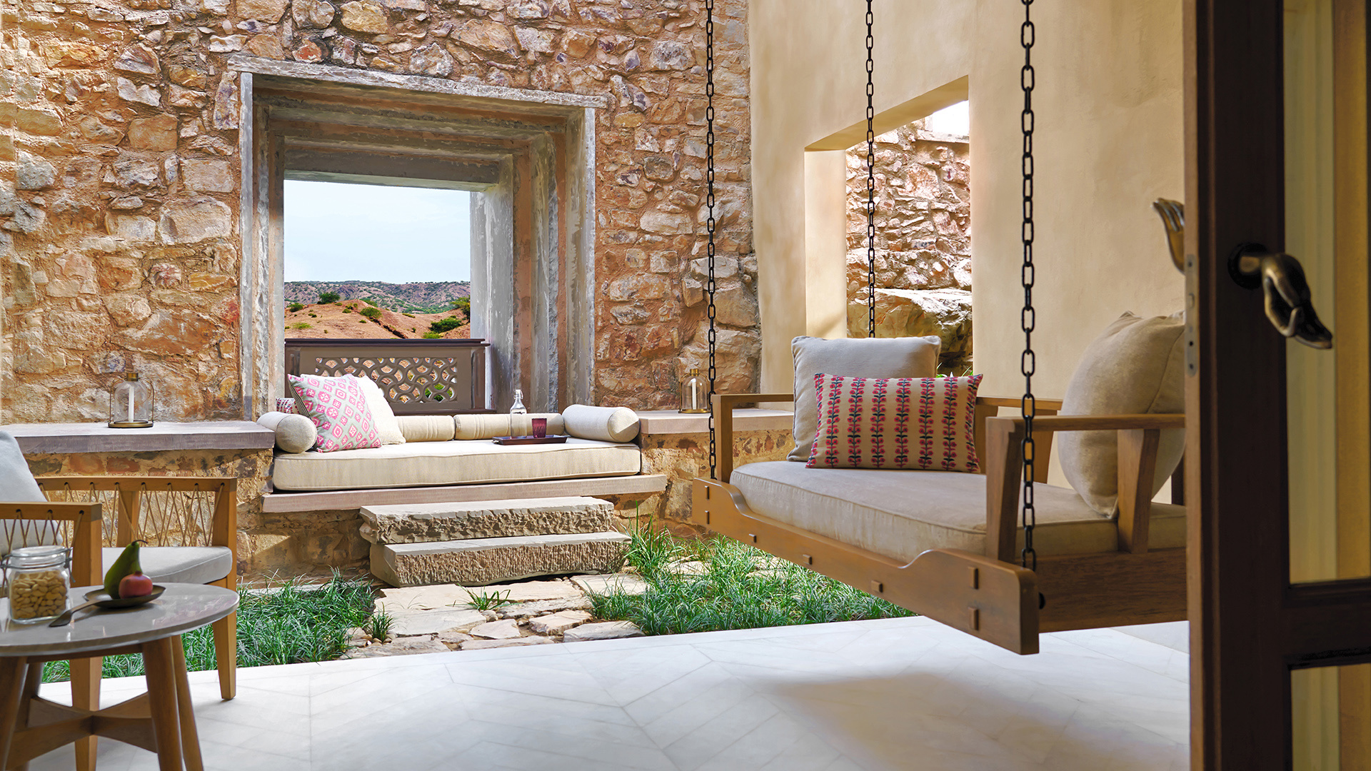 Worldwide, India, Six Senses Fort Barwara, Suite terrace