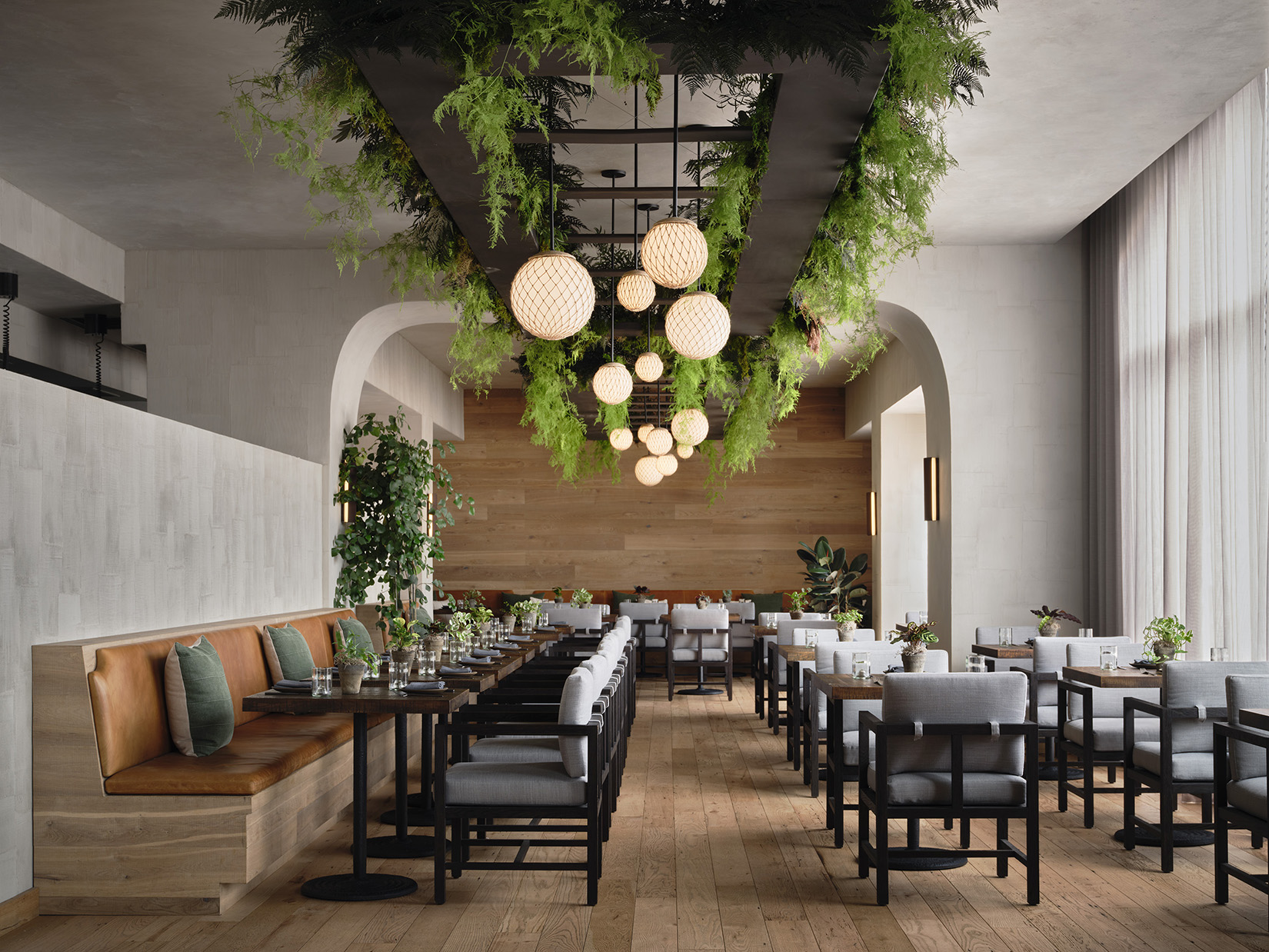 North America, USA, California, 1 Hotel San Francisco, Terrene Restaurant Dining Tables