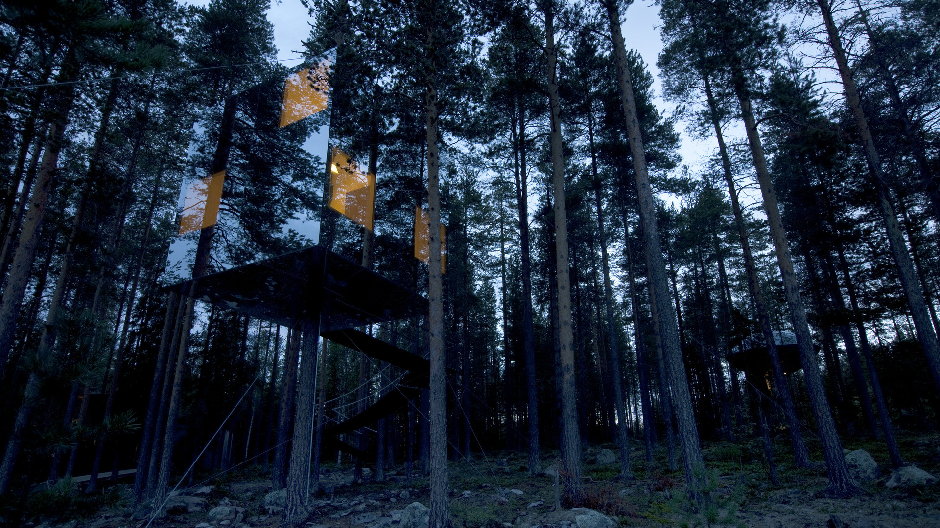 Treehotel, Sweden, Mirror Cube Exterior 