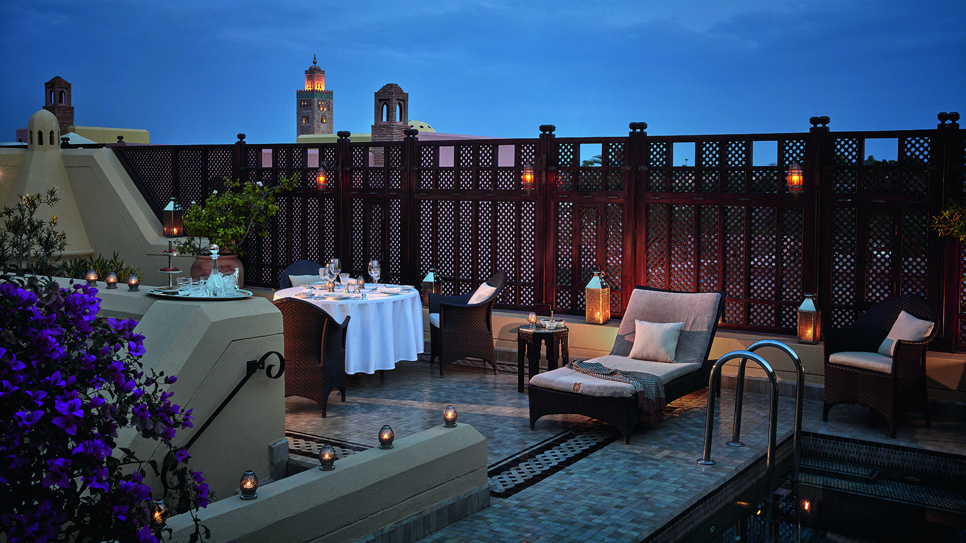 Europe & North Africa, Morocco, Royal Mansour Marrakech, Riad terrace