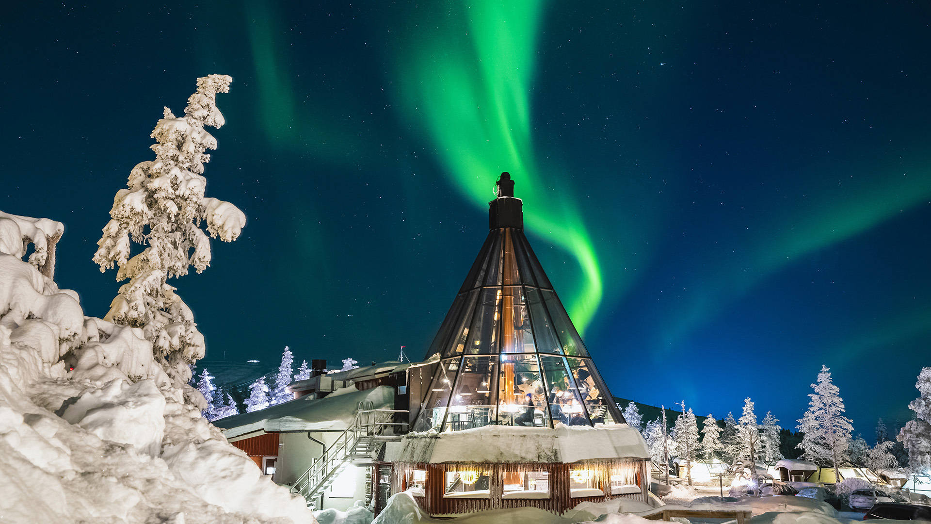 Ski & Snow, Finland, Levin Iglut – Igloo Suites, Restaurant exterior