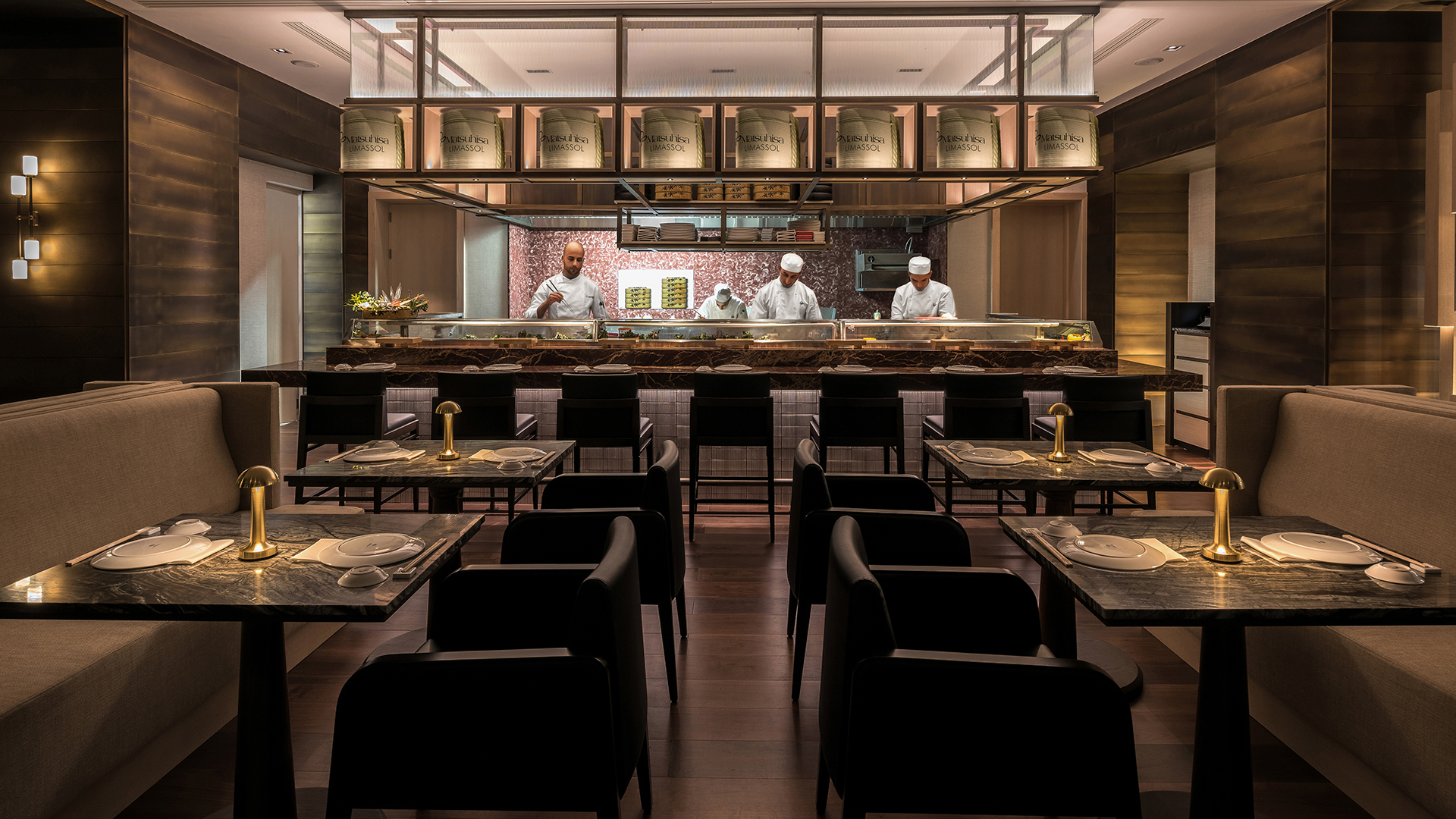 Europe, Cyprus, Amara, Matsuhisa Limassol Live Kitchen