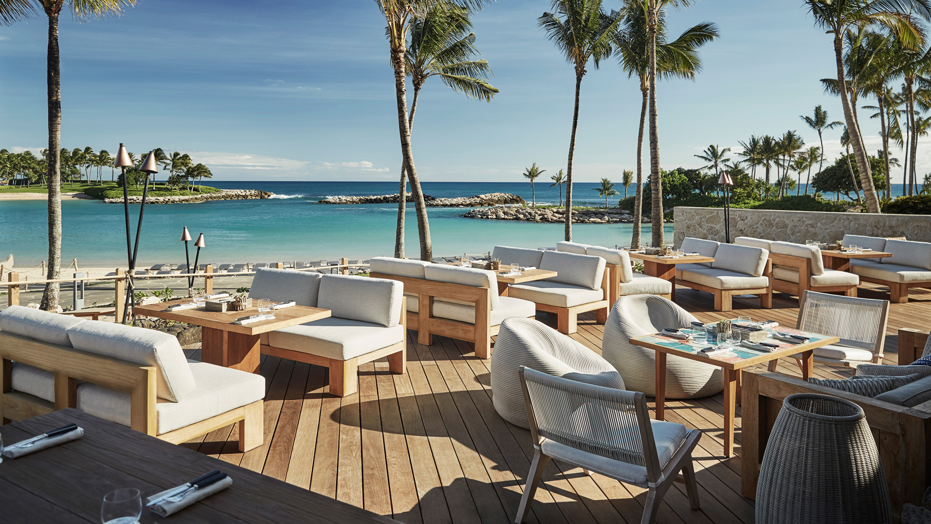  USA, Luxury Hawaii Holidays, Four Seasons Resort Oahu at Ko Olina, Fish House Beachside Dining
