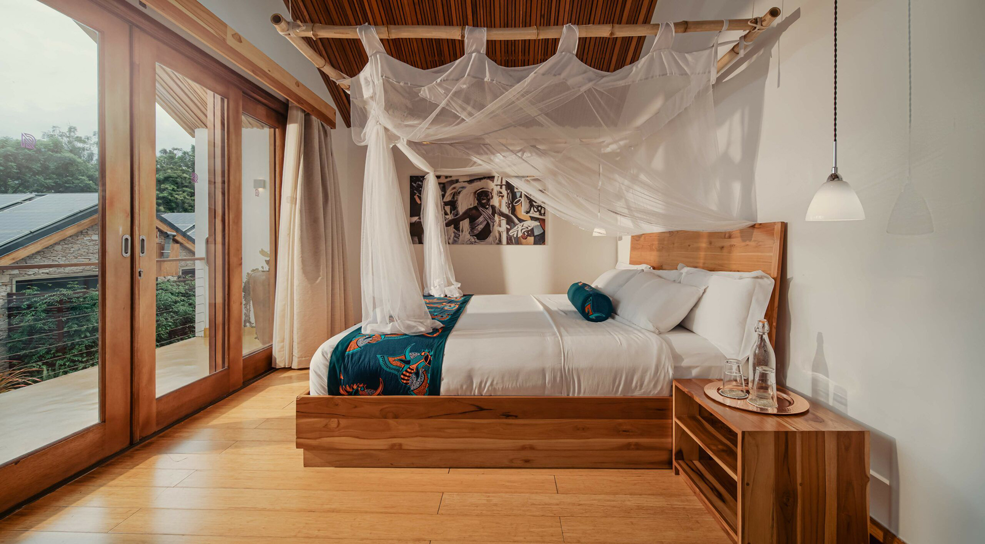 Africa, Rwanda, Kigali, The Retreat by Heaven, bedroom