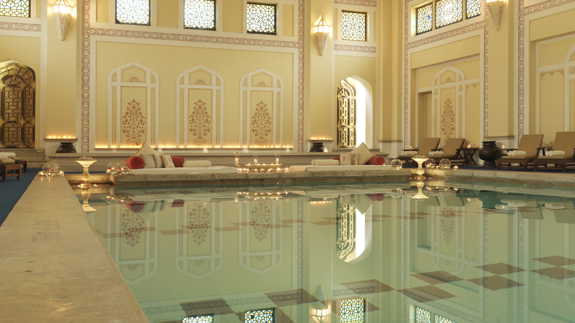 Worldwide, India, Rambagh palace, Indoor pool
