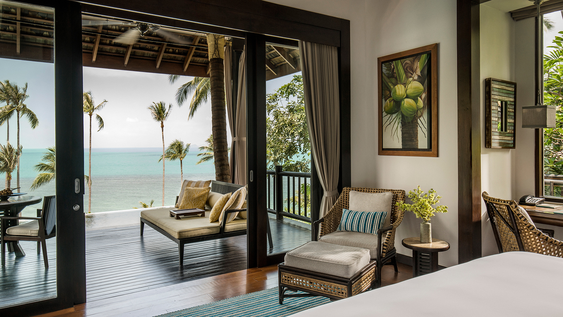  Indian Subcontinent, Far East & Australasia, Thailand, Four Seasons Resort Koh Samui, Bedroom