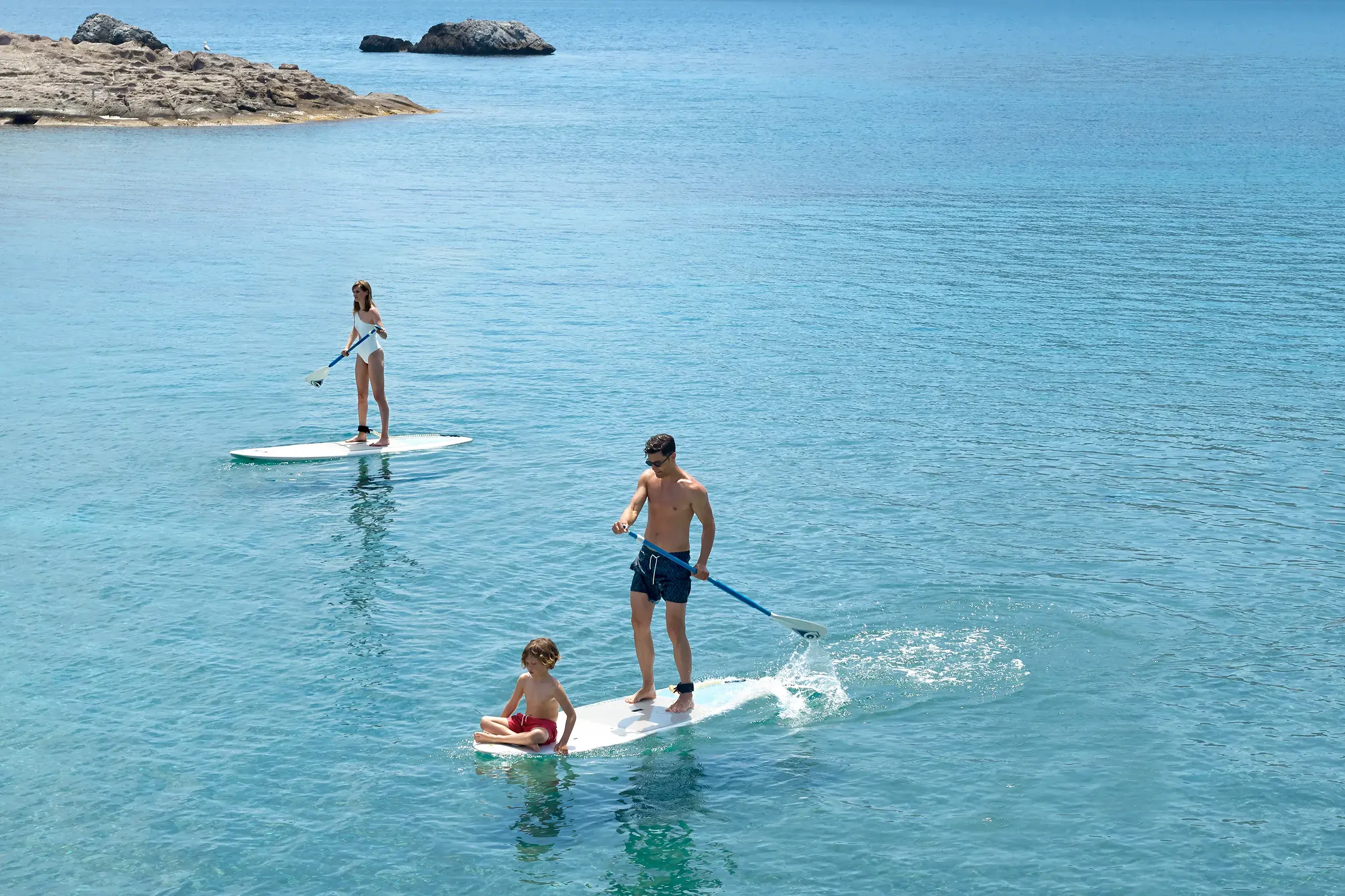 Europe, Greece, Kos, Ikos Aria, Stand up Paddleboarding