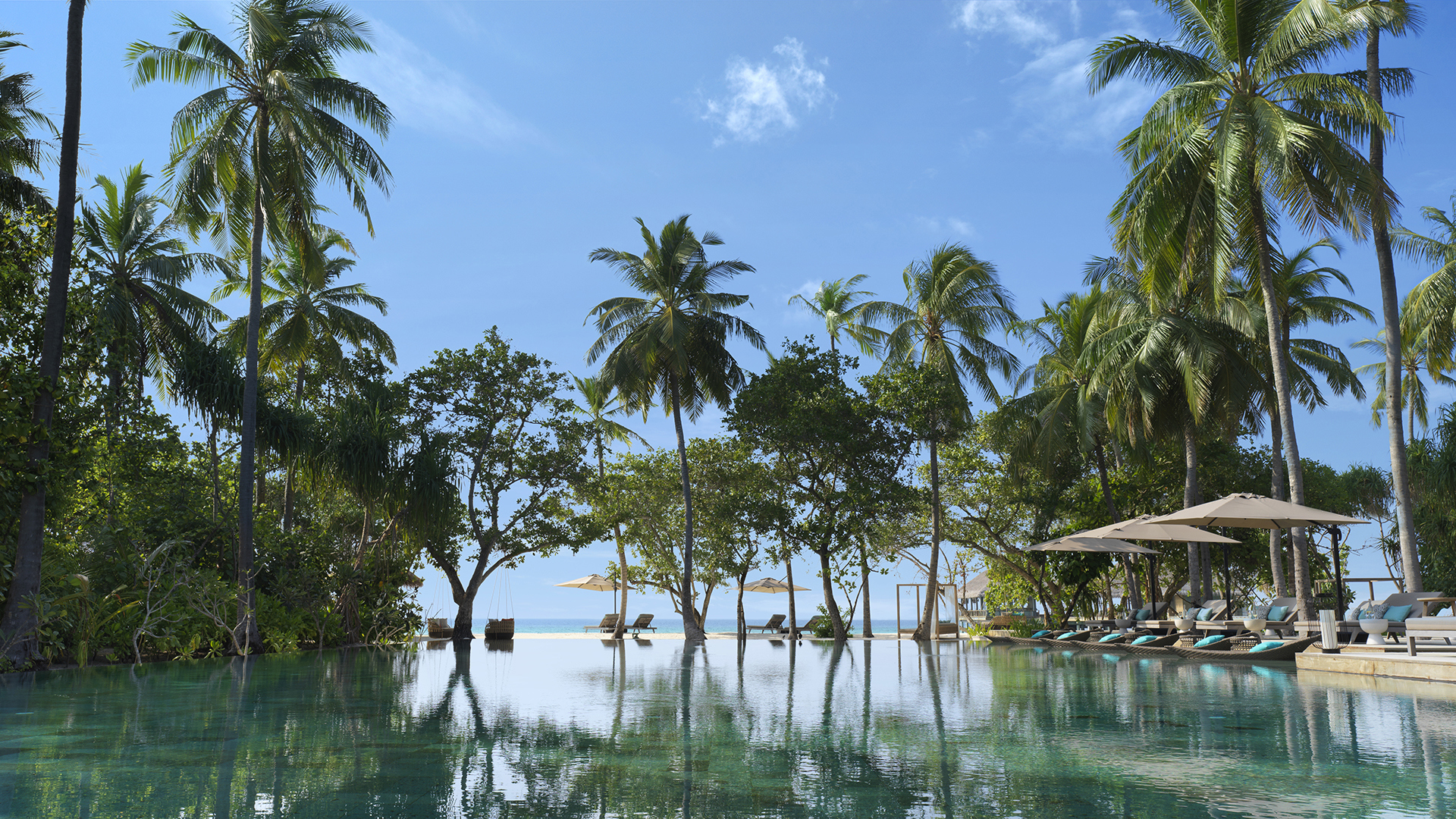 Indian Ocean, Maldives, Vakkaru Maldives, Pool