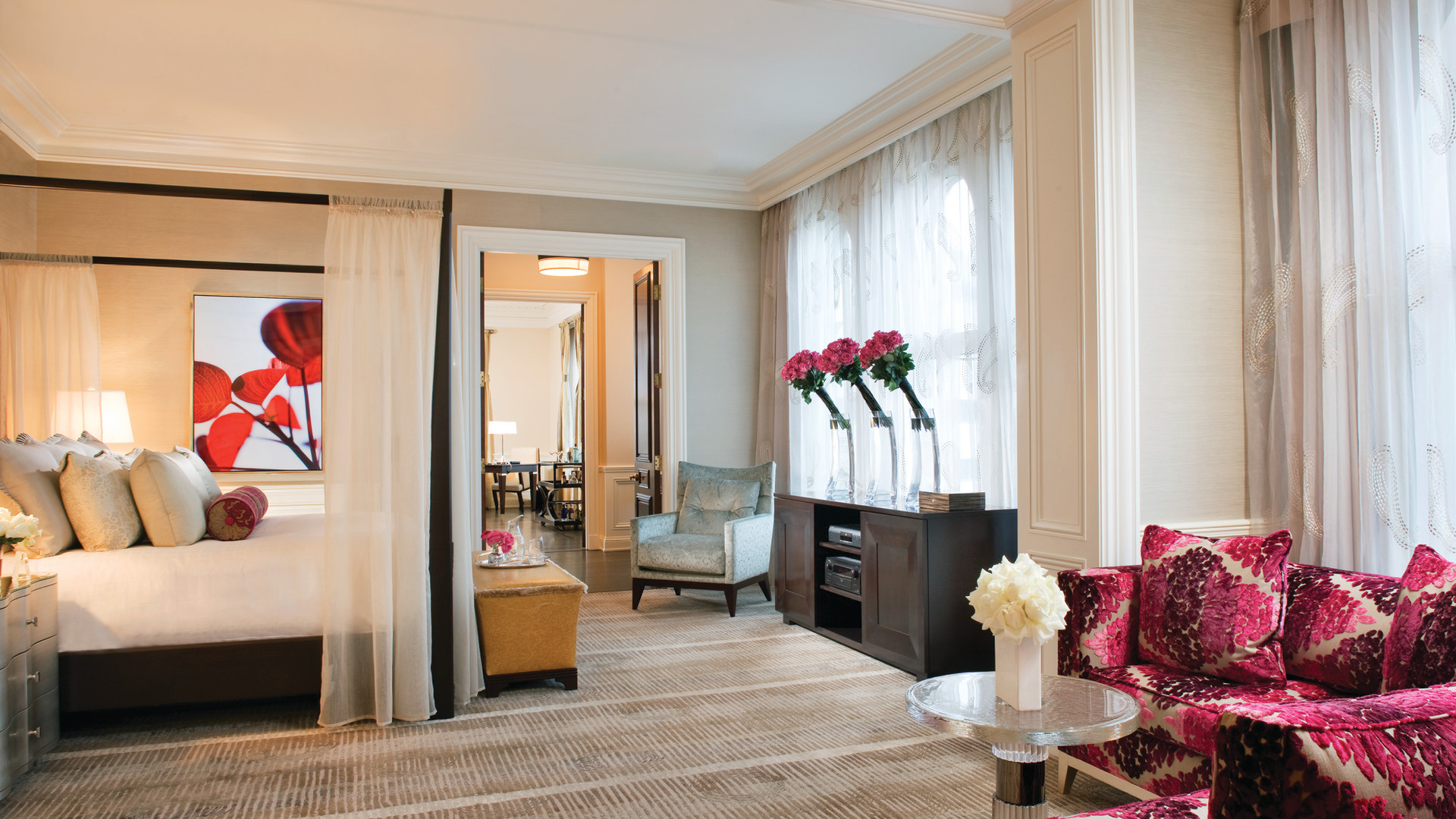  USA, Luxury California Holiday, Beverly Wilshire Hotel, Presidential Suite Master Bedroom