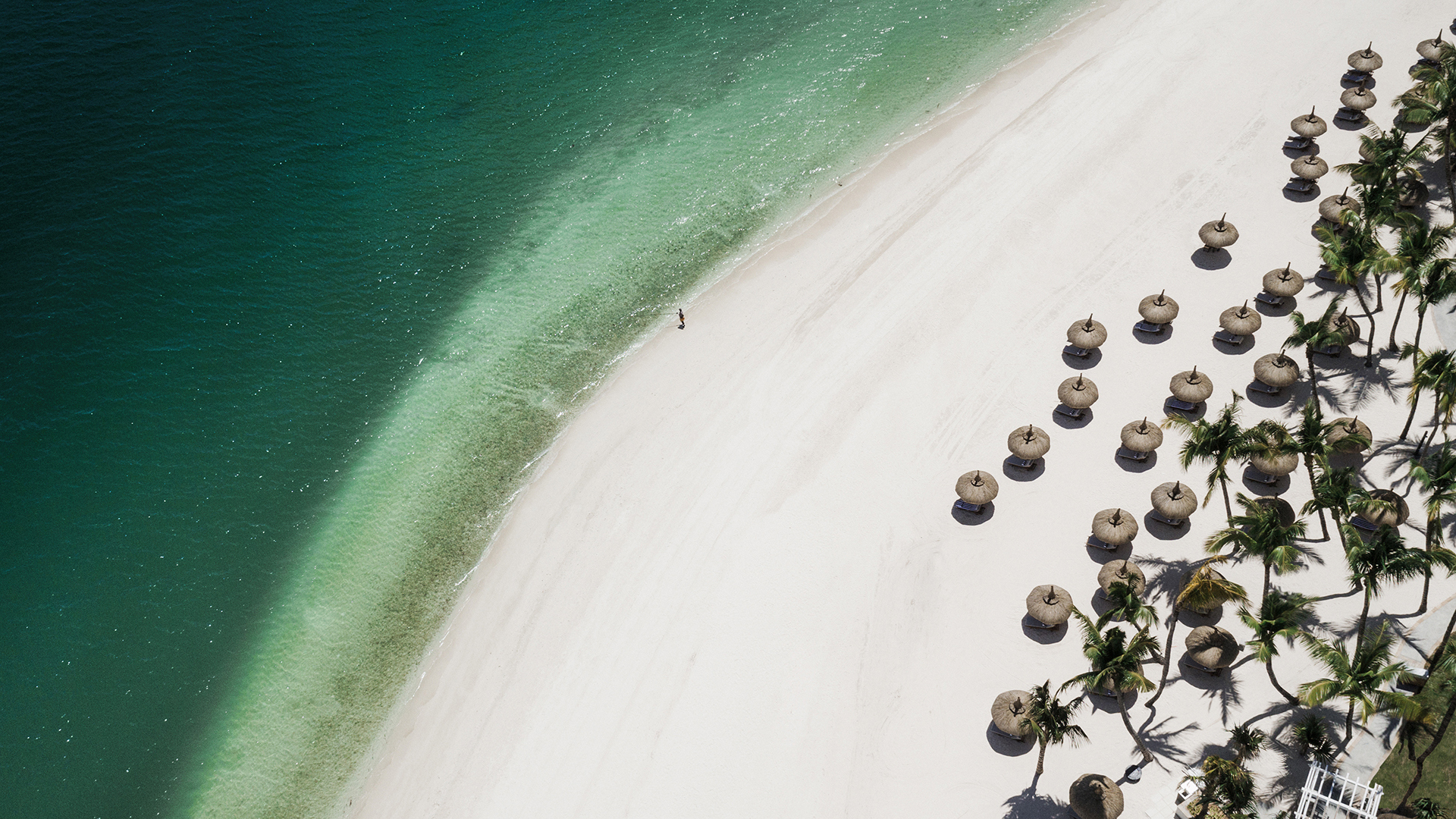 Indian ocean, Mauritius, One & Only Le Saint Geran, Aerial View