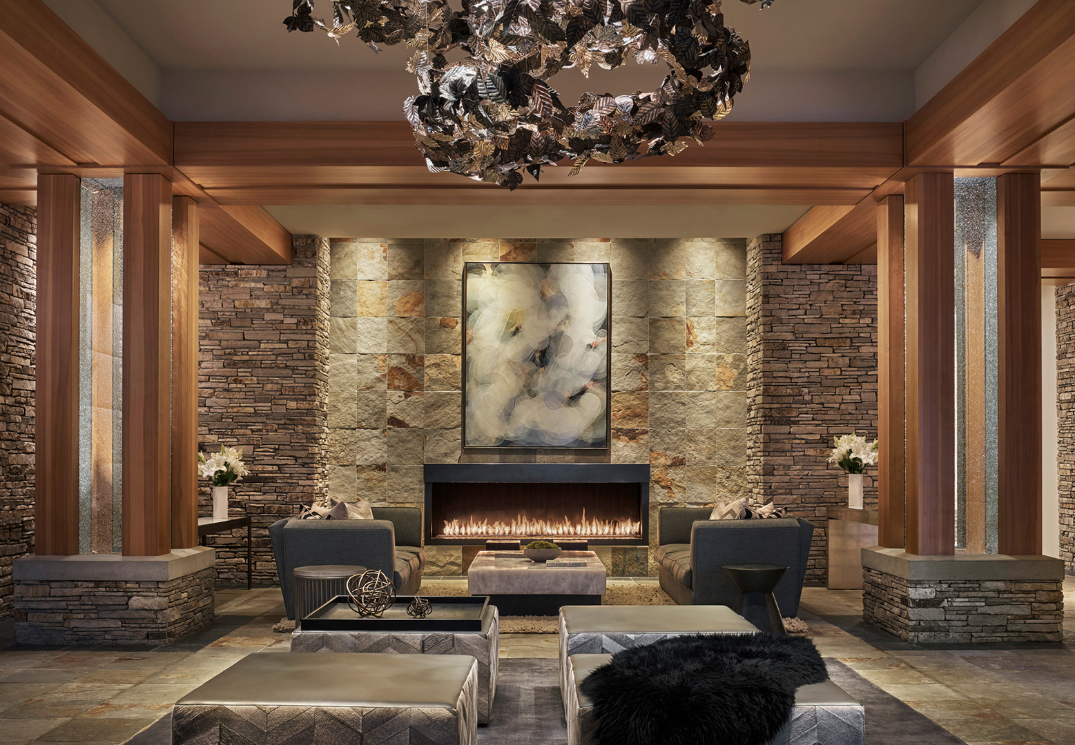 Canada Ski, Whistler, Four Seasons Resort and Residences Whistler, Fire lounge