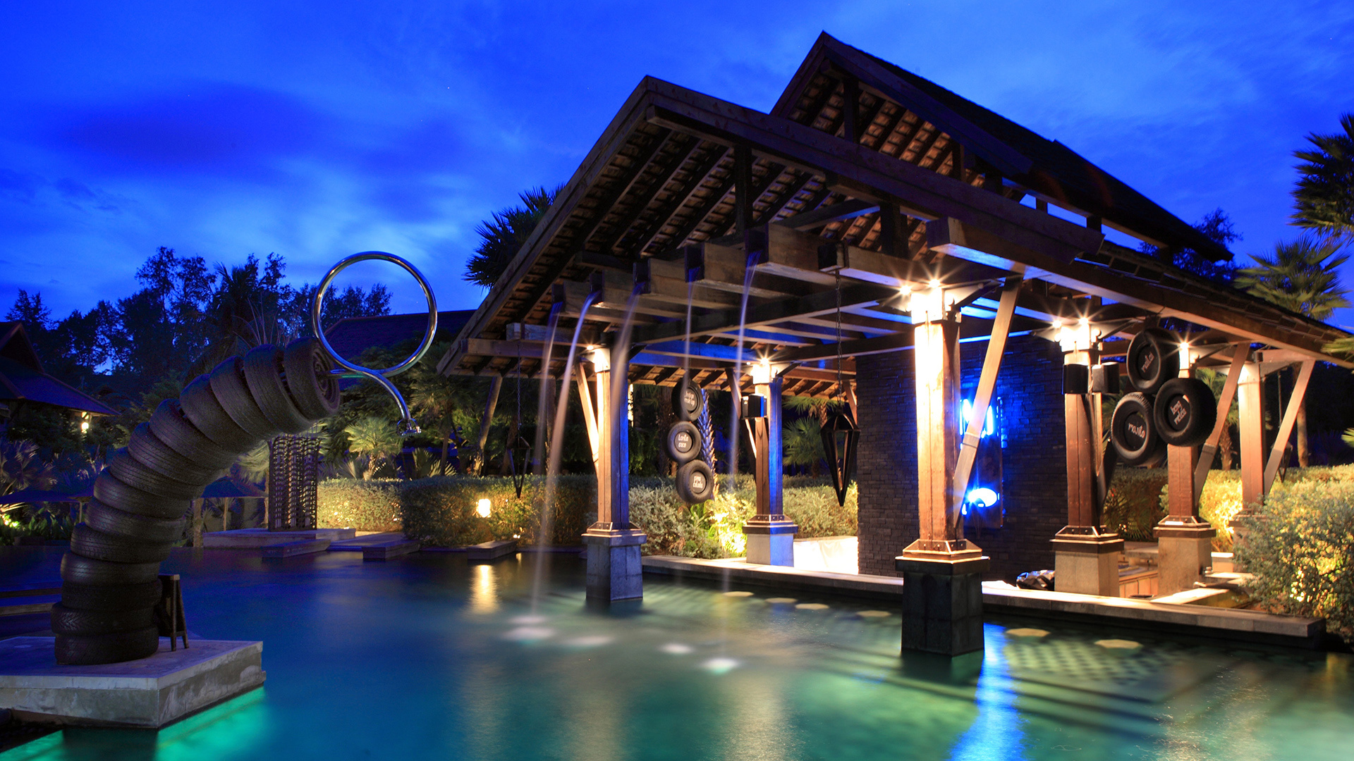  Worldwide, Thailand, The Slate, Pool at night