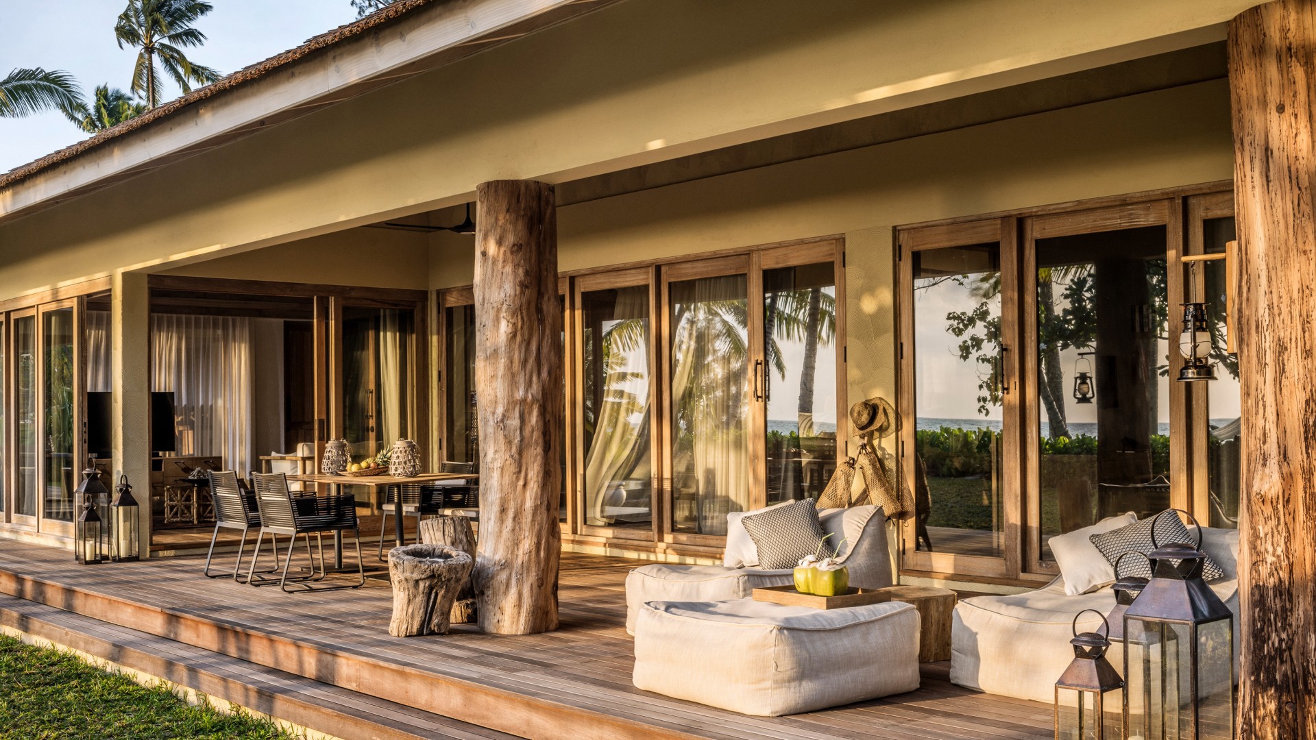 Indian ocean, Seychelles, Desroches island, Villa Exterior