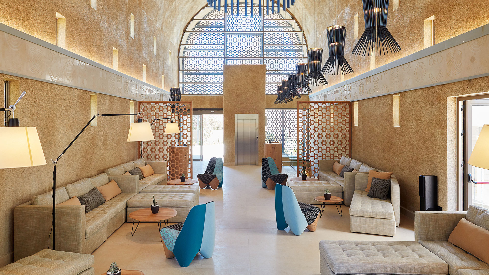 Europe, Greece, Crete, Domes Noruz Chania, Reception Interior 2