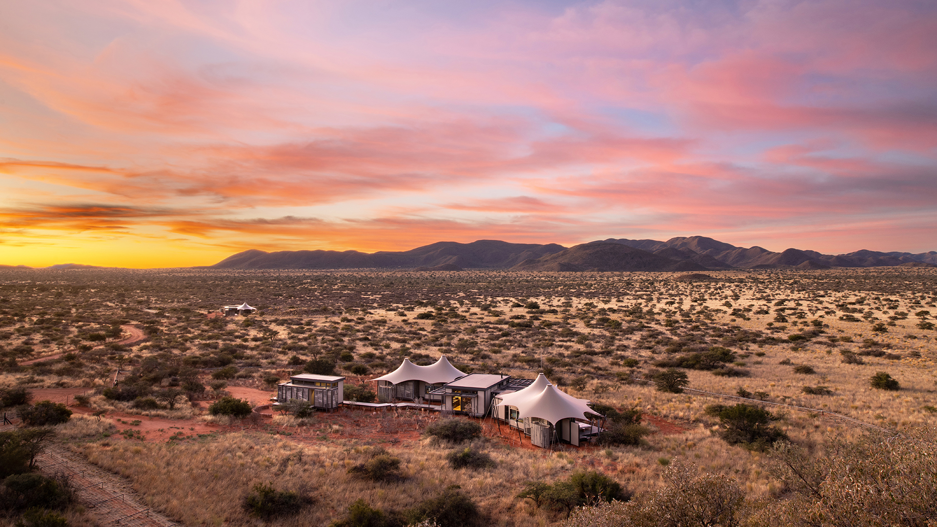South africa, Northern cape province, Tswalu game reserve, Loapi at dusk
