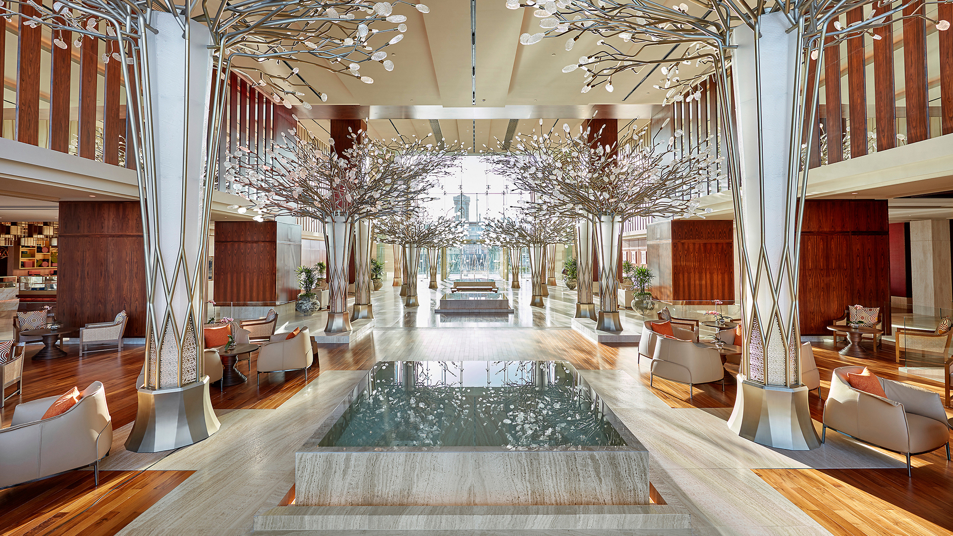 Indian Ocean, Arab Emirates, Dubai, Mandarin Oriental Jumeira, Lobby
