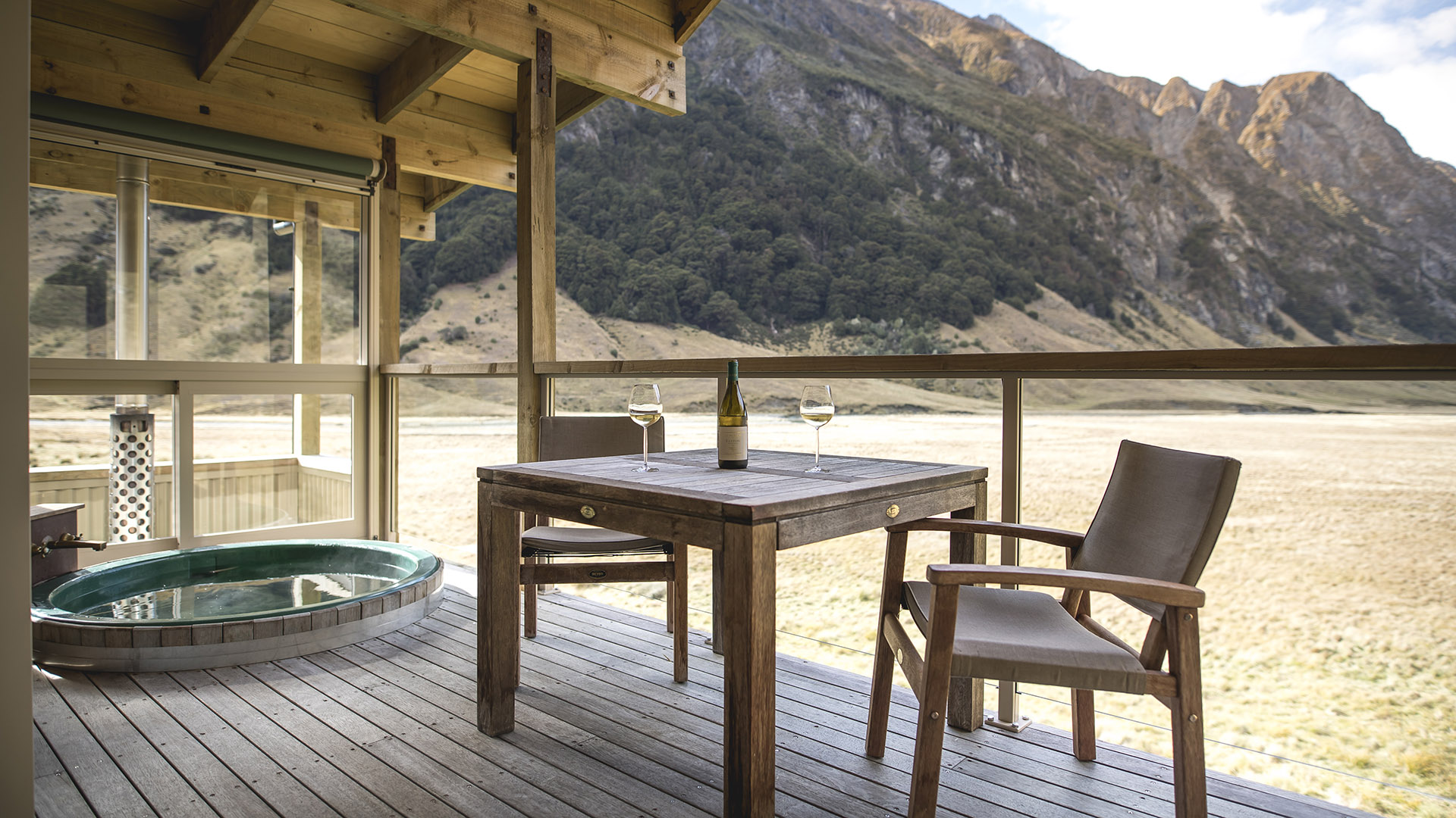  Worldwide, New Zealand, Minaret Station - Luxury Camp, Private in-deck hot tub