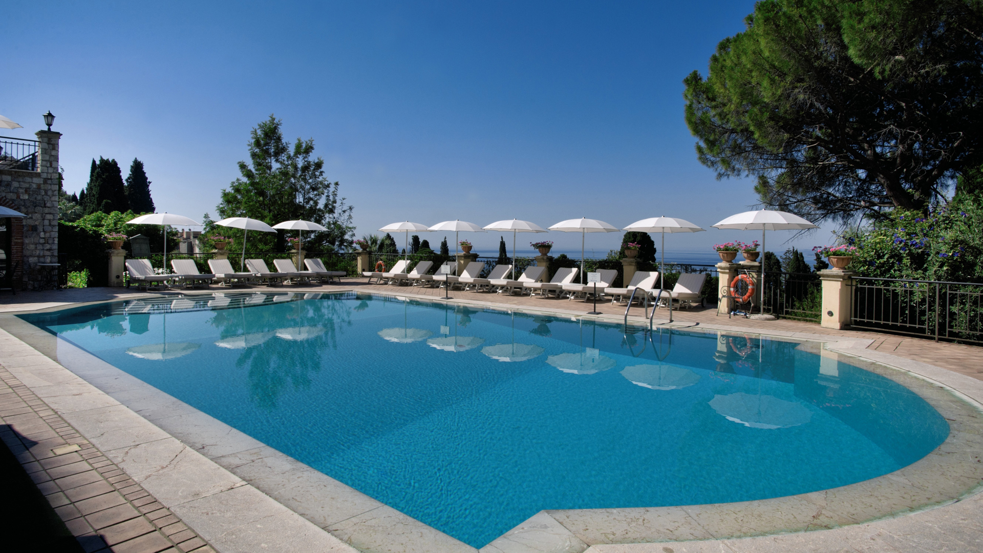 Europe & North Africa, Italy, Grand Hotel Timeo A Belmond Hotel Taormina, Swimming pool