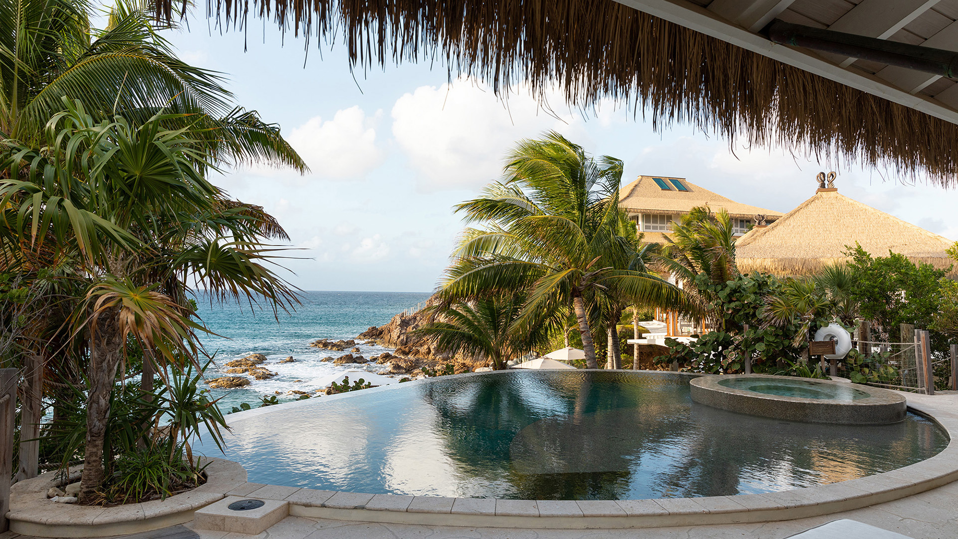 Caribbean, British Virgin Islands, Moskito Island, Beach Villa Pool