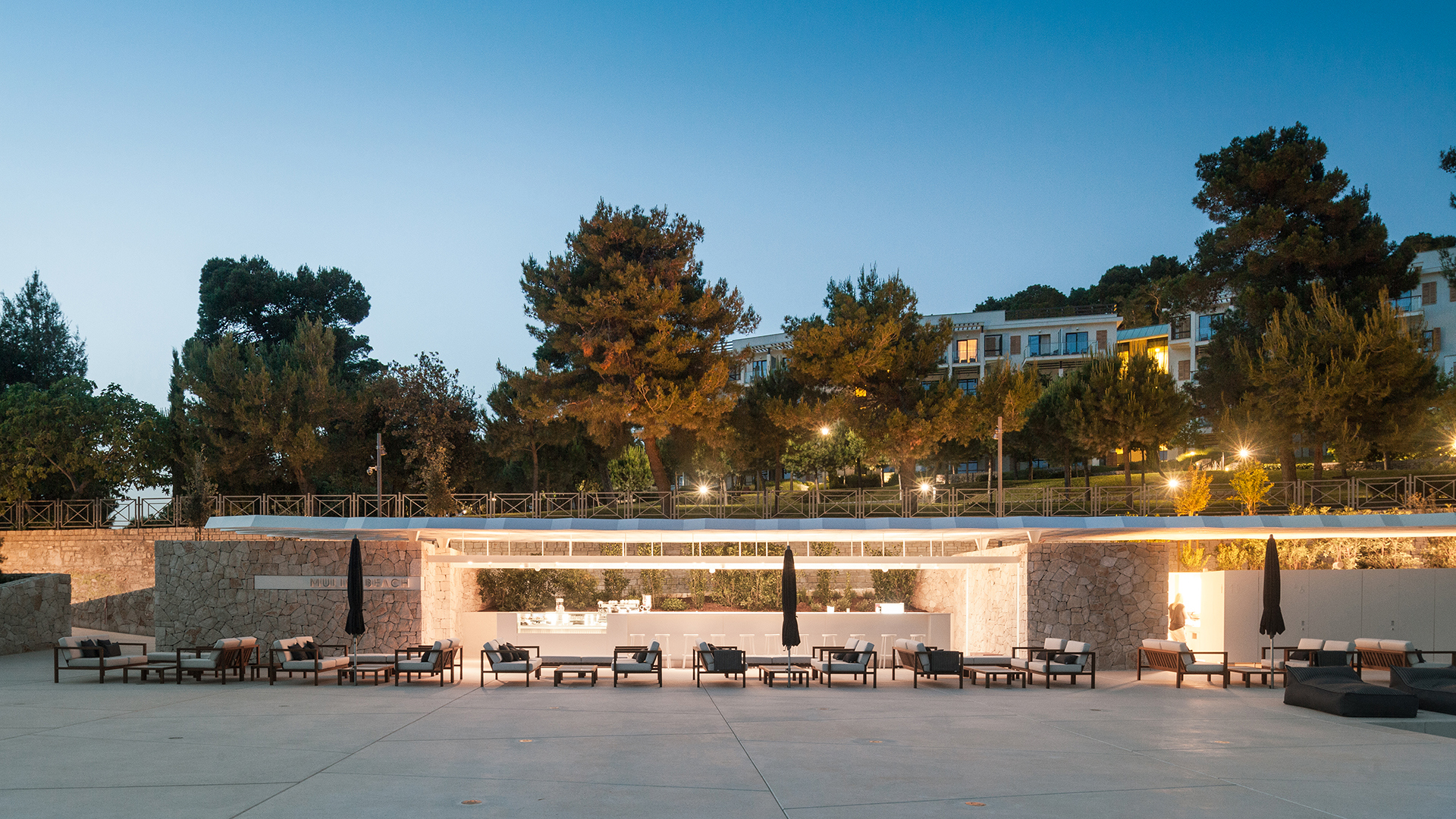 Europe, Croatia, Hotel Monte Mulini, Pool Bar