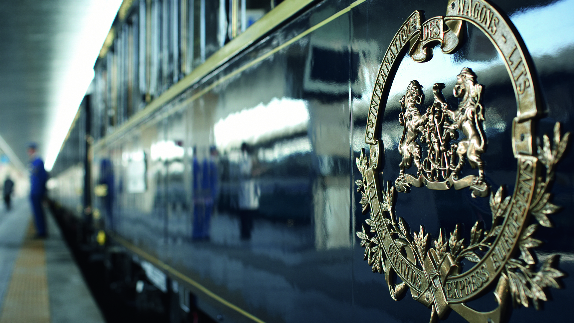 Europe, Italy, Venice Simplon-Orient-Express A Belmond Train Europe, Logo