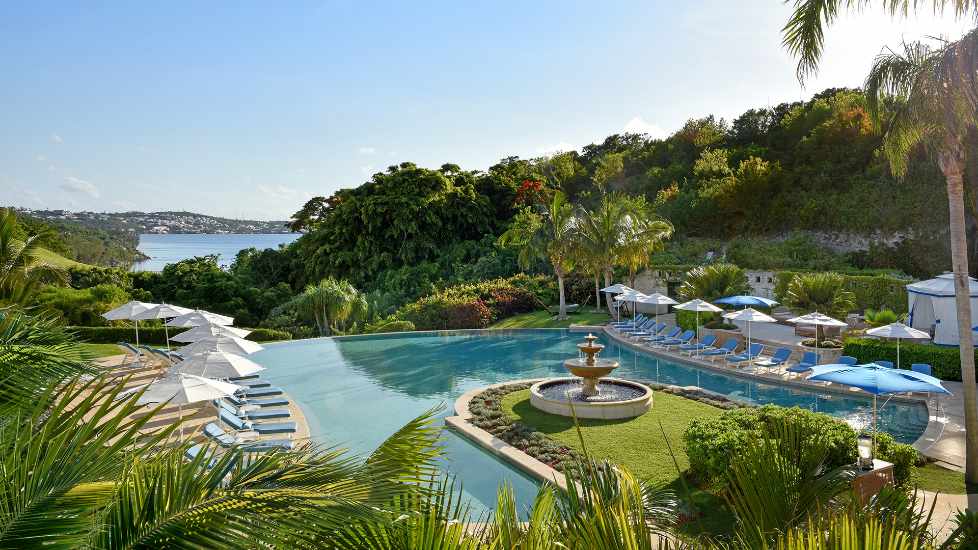 Caribbean, Bermuda, Rosewood Bermuda, The Palm Court pool