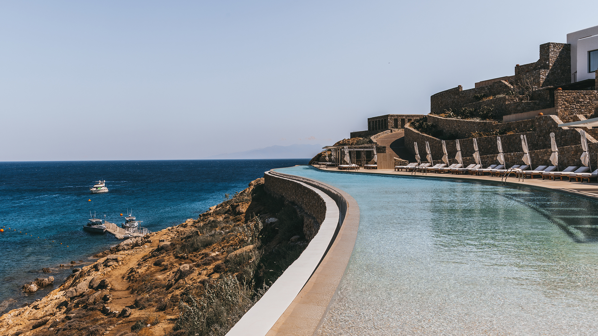 Europe, Greece, Mykonos, Cali Mykonos, Pool