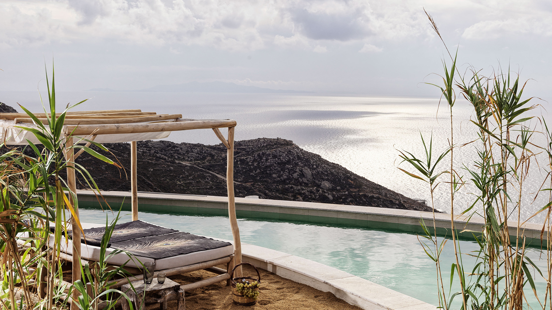 Europe, Greece, Mykonos, Panoptis Escape, Pool Cabana