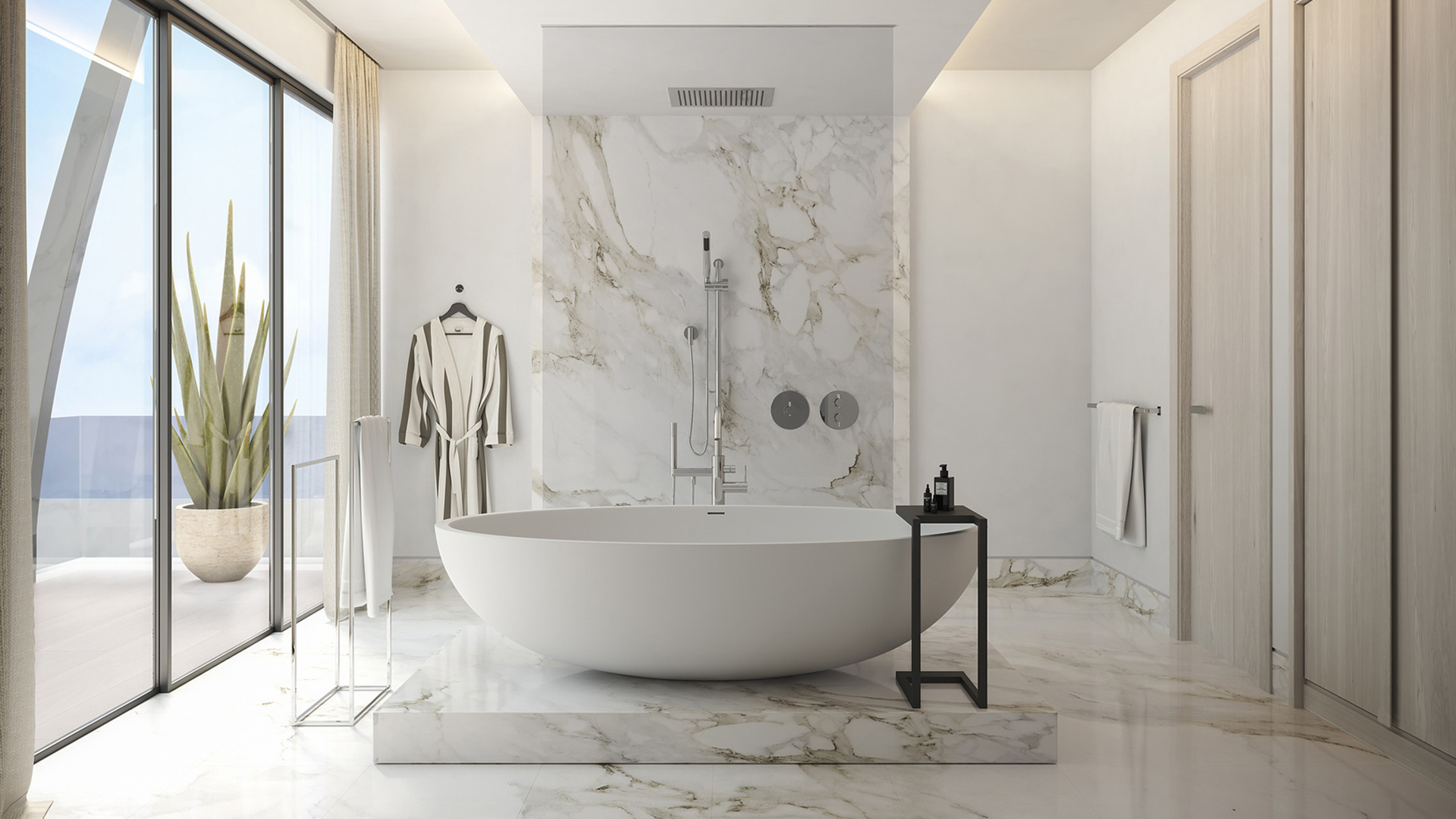 Indian Ocean, Mauritius, LUX* Grand Baie, LUX Grand Beach Pool Villa Bath