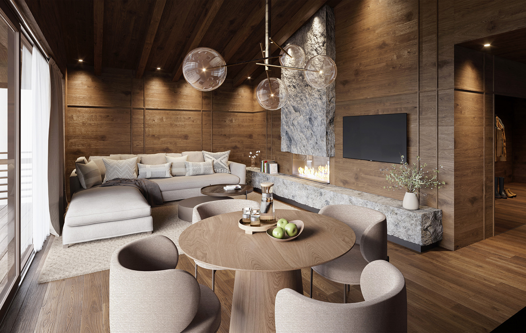 Europe Ski, Italy, Gardena Grodnehof, Seceda Suite Living Room