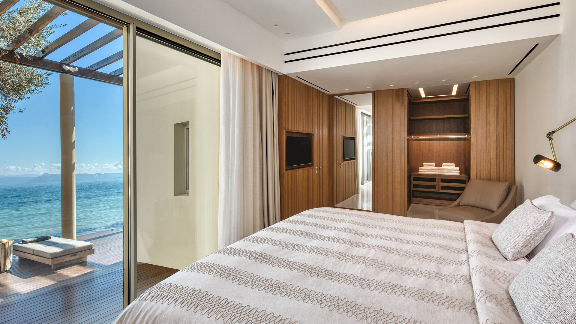 Europe & North Africa, Greece, Corfu, Domes Miramare, A Luxury Collection Resort, Ivory Bedroom