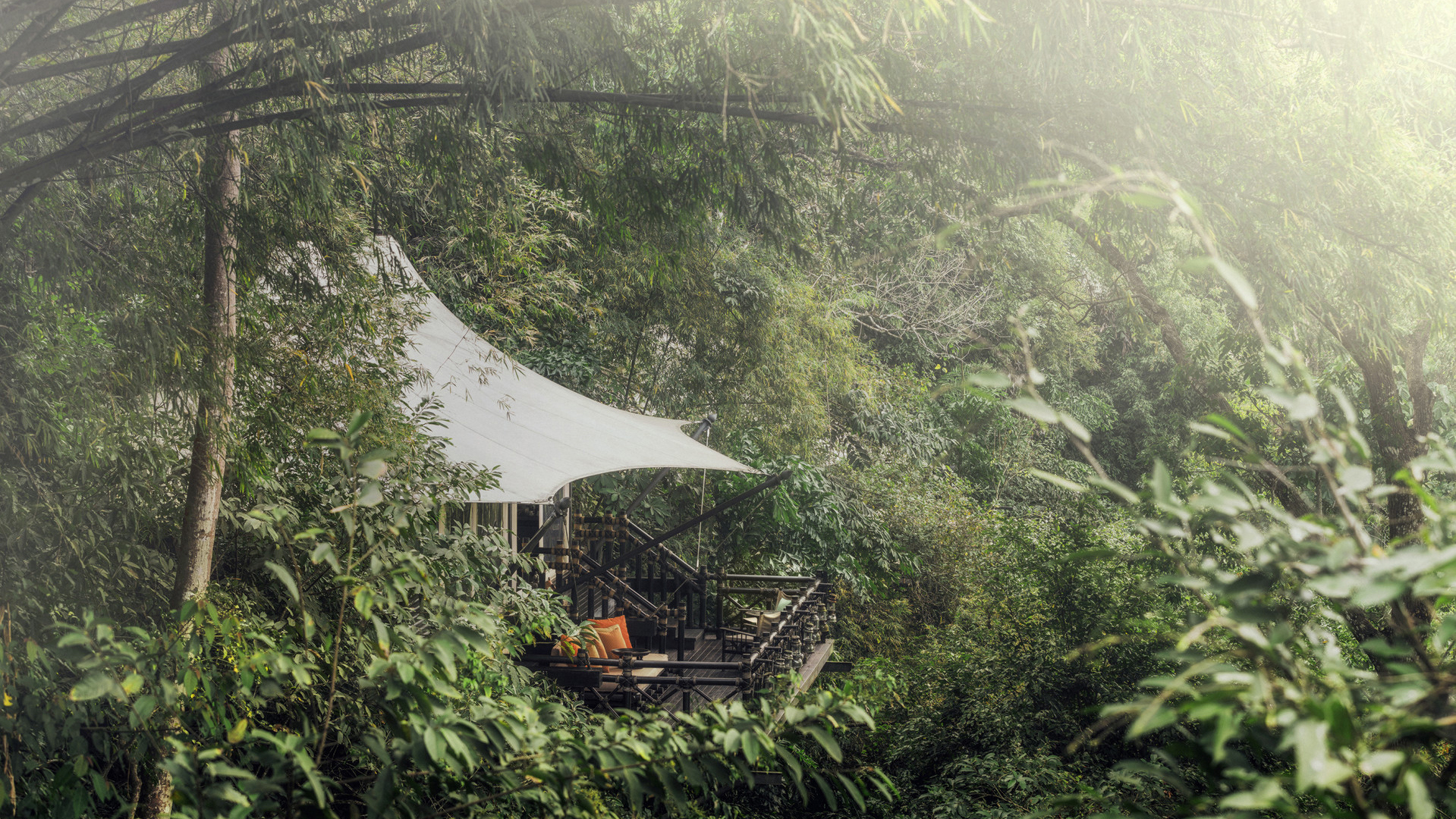 Worldwide, Asia, Thailand, Four Seasons Tented Camp Golden Triangle,, Tent view