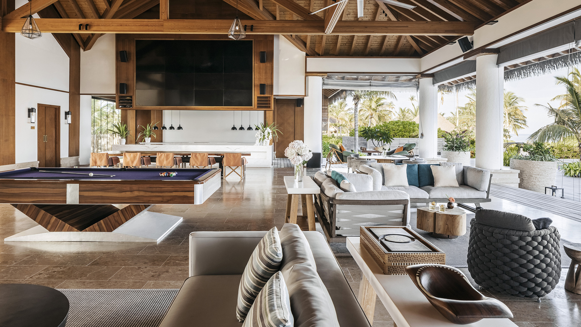 Indian Ocean, Maldives, Waldorf Astoria Ithaafushi Private Island,  Lounge