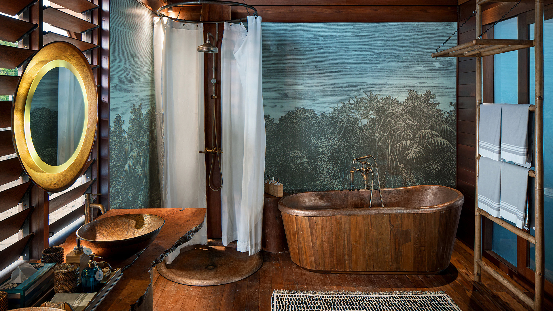  Worldwide, Indonesia, Bawah Reserve, Overwater Bungalow Bathroom