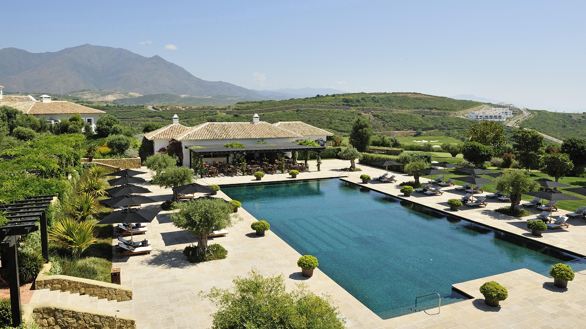 Europe, Spain, Costa del Sol, Finca Cortesin, Pool