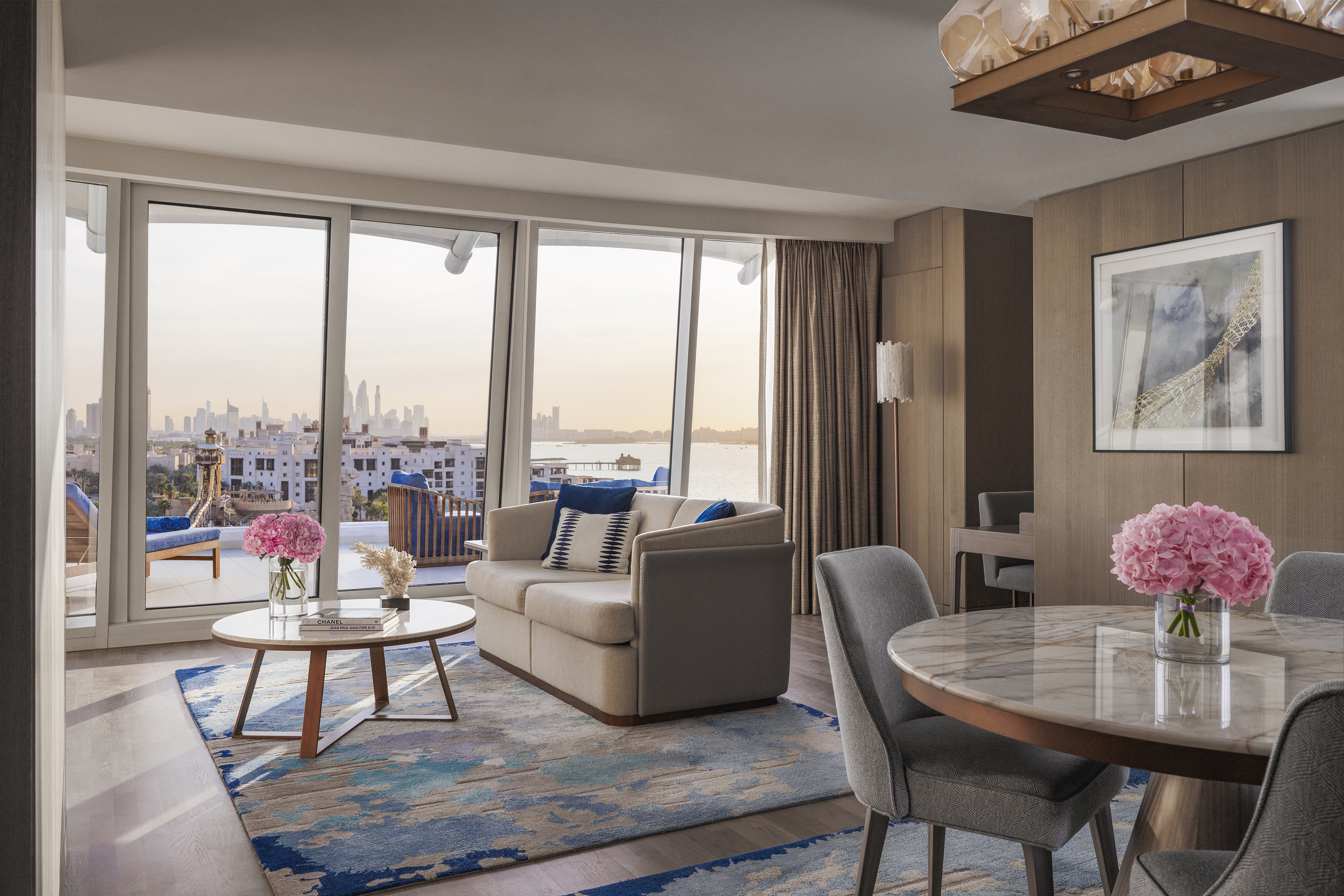 Two Bedroom Suite Living And Dining Area at Jumeirah Beach Hotel