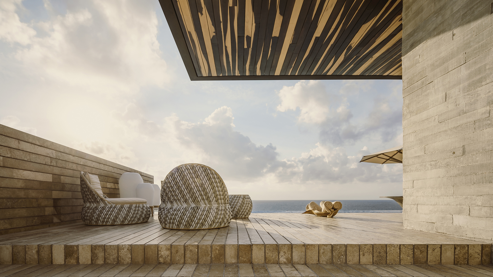  Caribbean, Mexico, Casa de la Playa, Rooftop Seating
