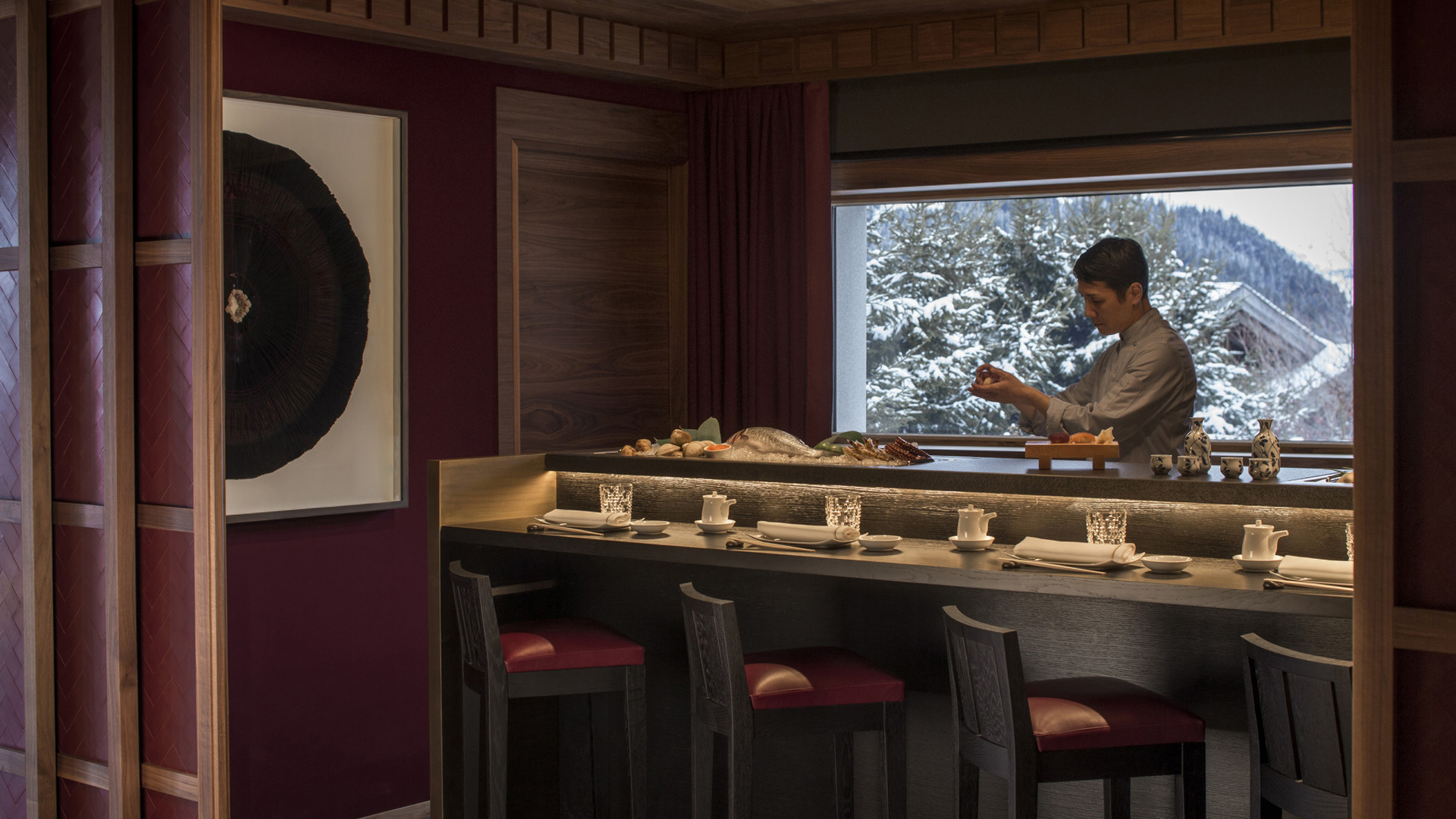 France, Megève, Four Seasons Resort Megève, Bar