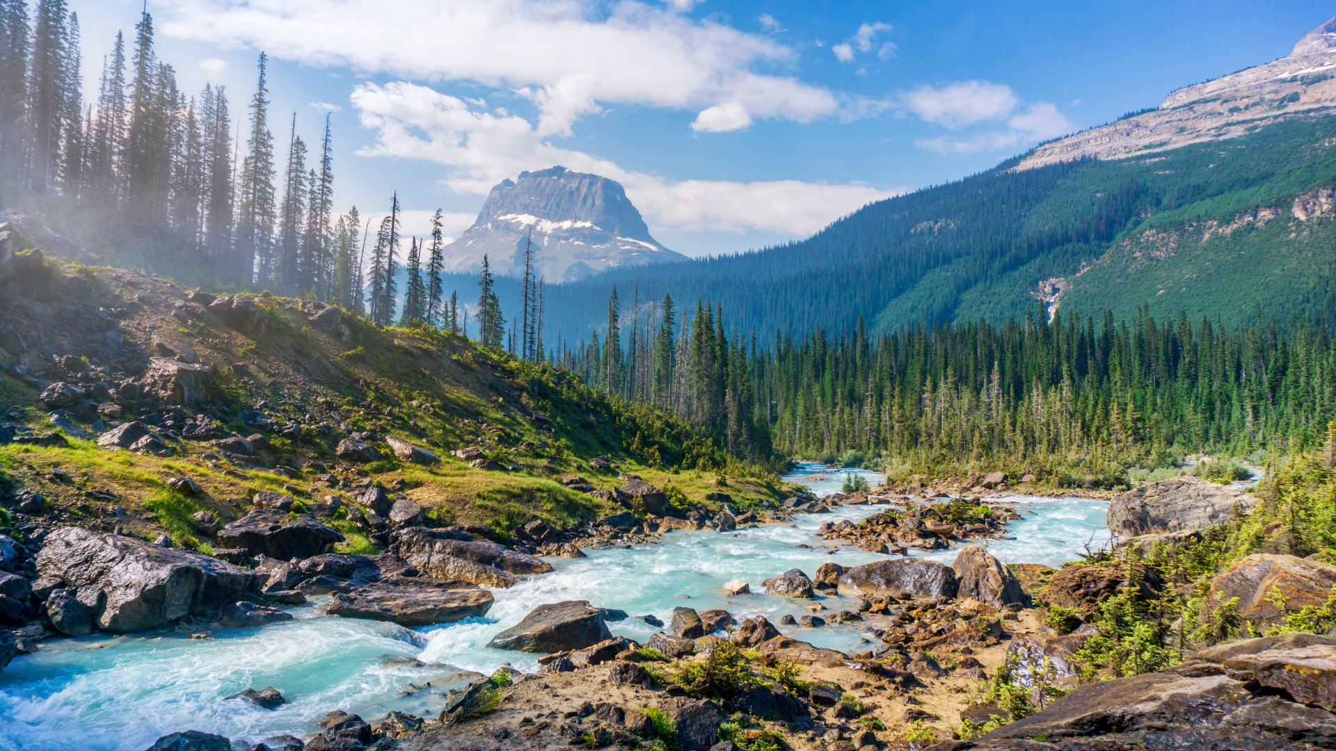 Landscape of Yoho National Park in Canada