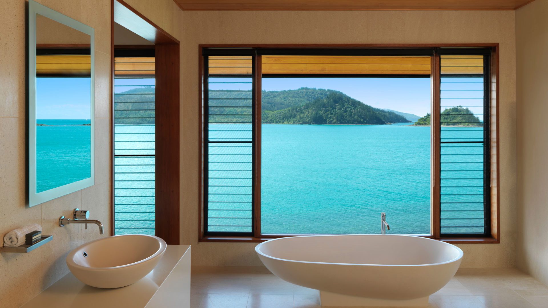  Worldwide, Australia, qualia, Great Barrier Reef, Windward bathroom 
