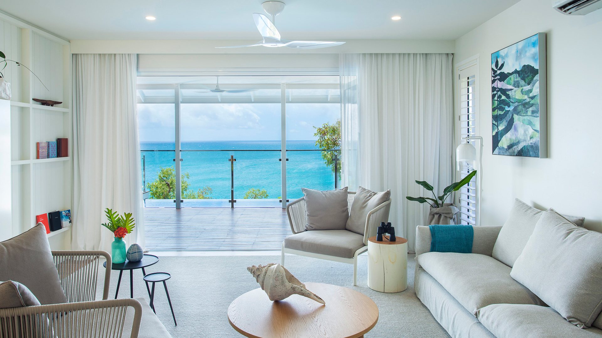  Indian Subcontinent, Far East & Australasia, Australia, Lizard Island, The Villa Living Room